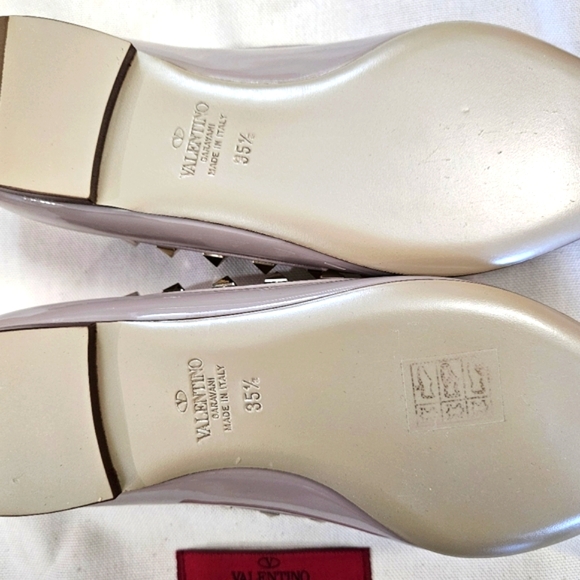 Valentino Garavani Rockstud Pointed Toe Ballerina Flat 5.5. Brand new. - Picture 6 of 15